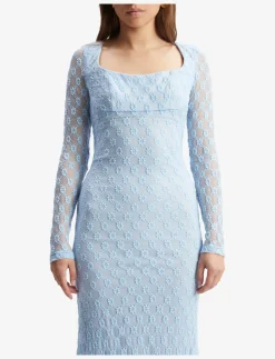 ADONI LACE MIDI DRESS - Midi kjoler