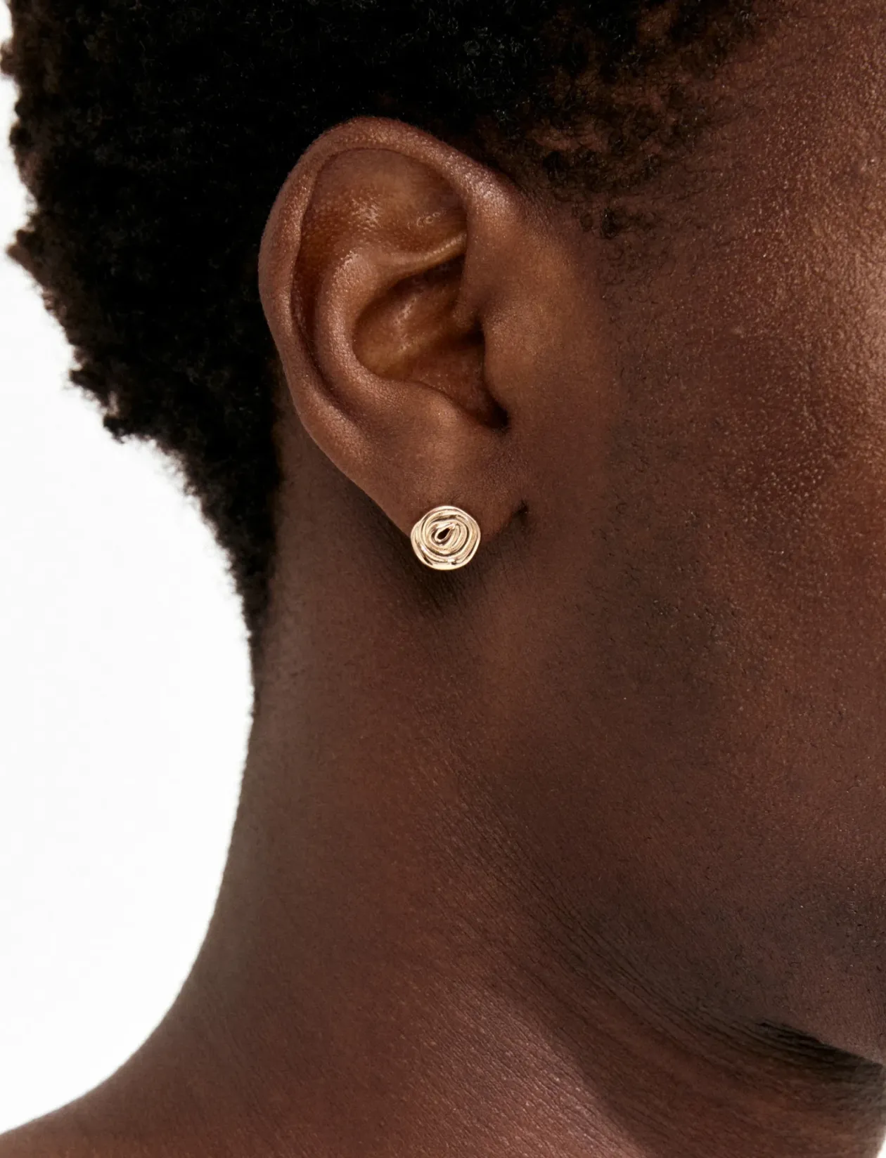 AIR earrings gold-plated - Ørestikker