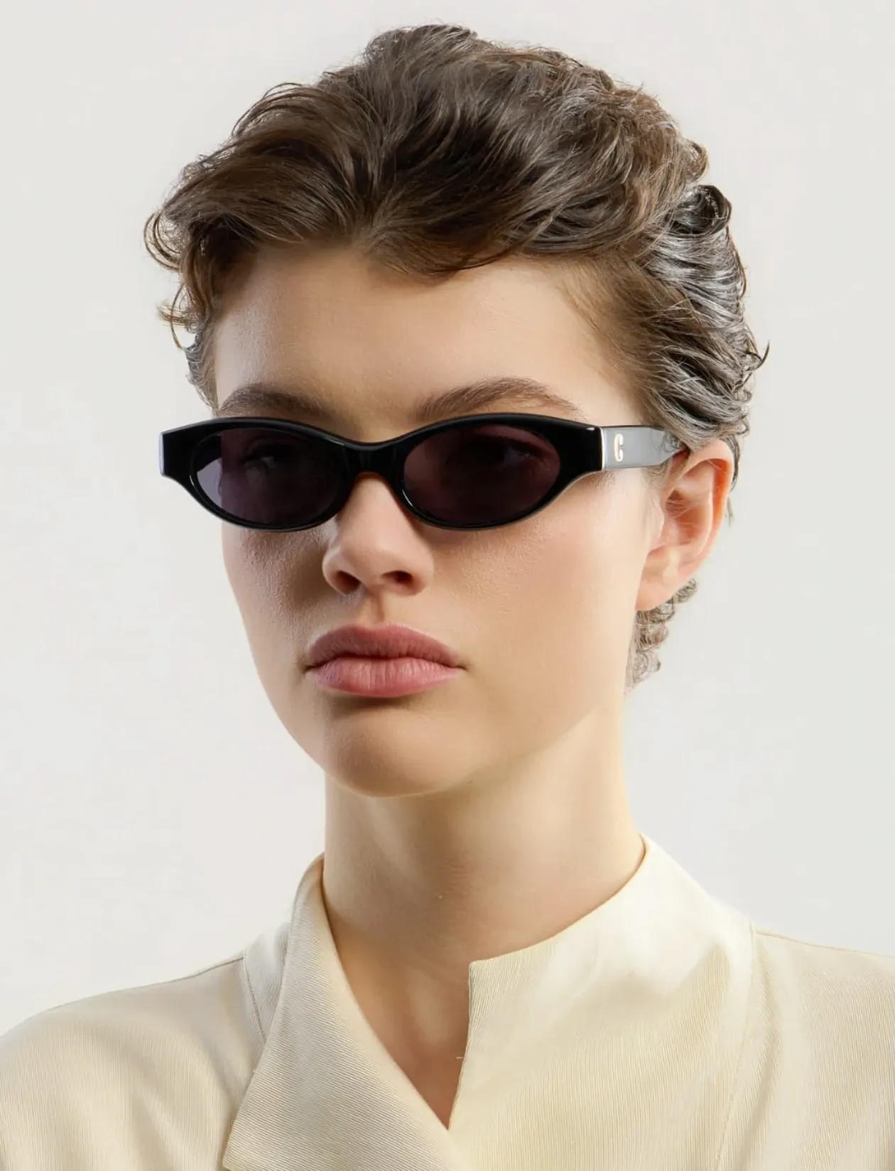 Alba Black Black - Round Frame