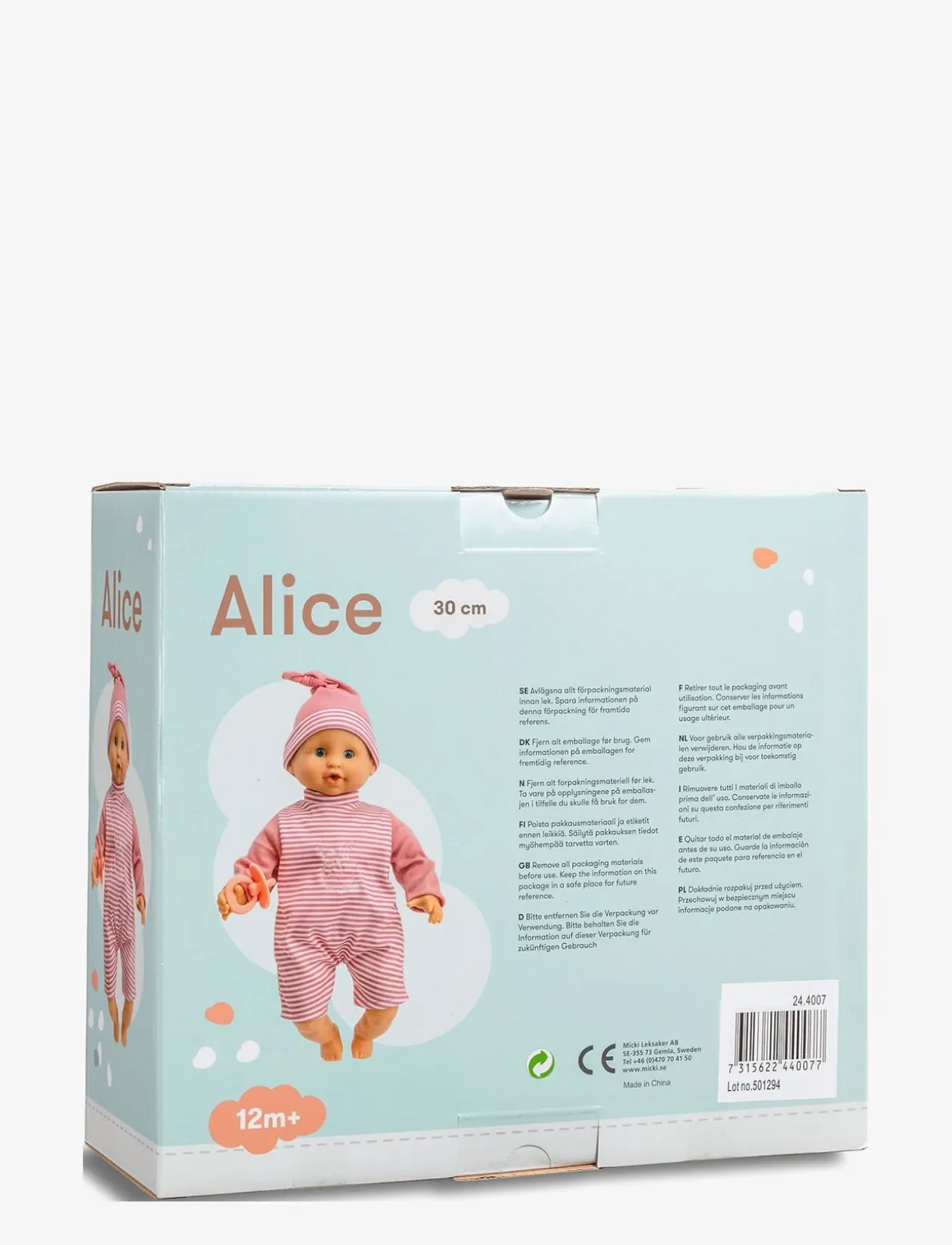 ALICE BABYDOCKA 30 CM - Dukker