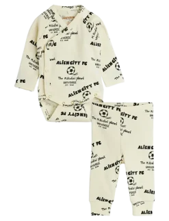 Alien City FC aop nb baby set - Sæt med body