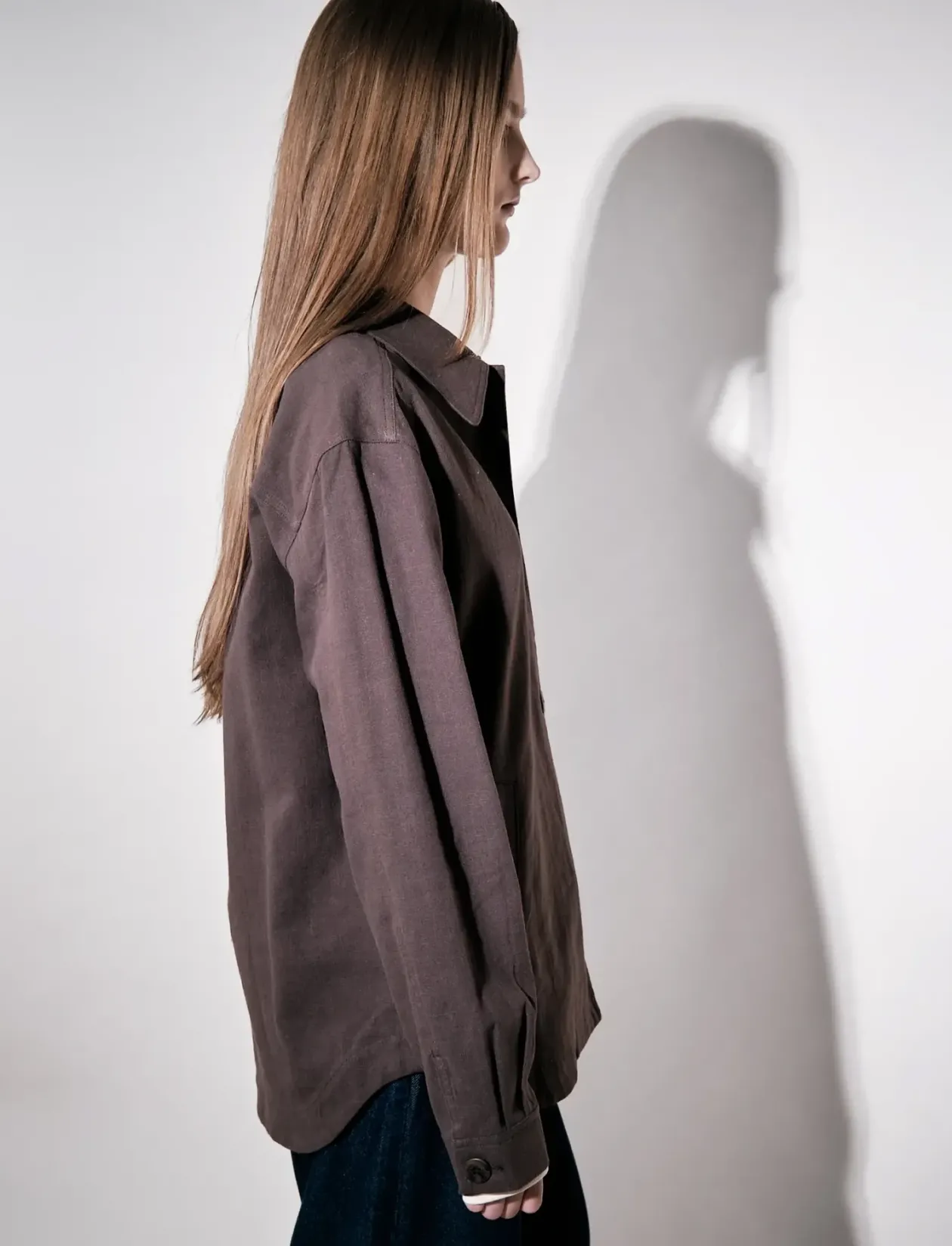 Ally Linen Brown - Overshirts