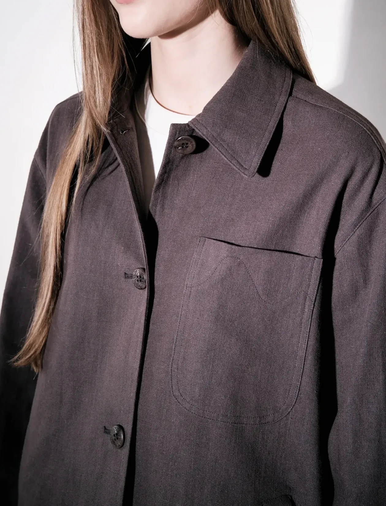 Ally Linen Brown - Overshirts