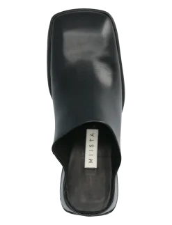 Amoy Black Mules - Mules med hæle