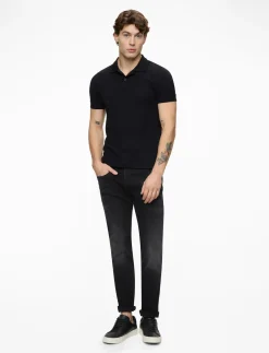 ANBASS Trousers SLIM Hyperflex Dust - Slim jeans