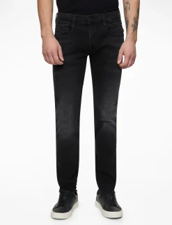 ANBASS Trousers SLIM Hyperflex Dust - Slim jeans