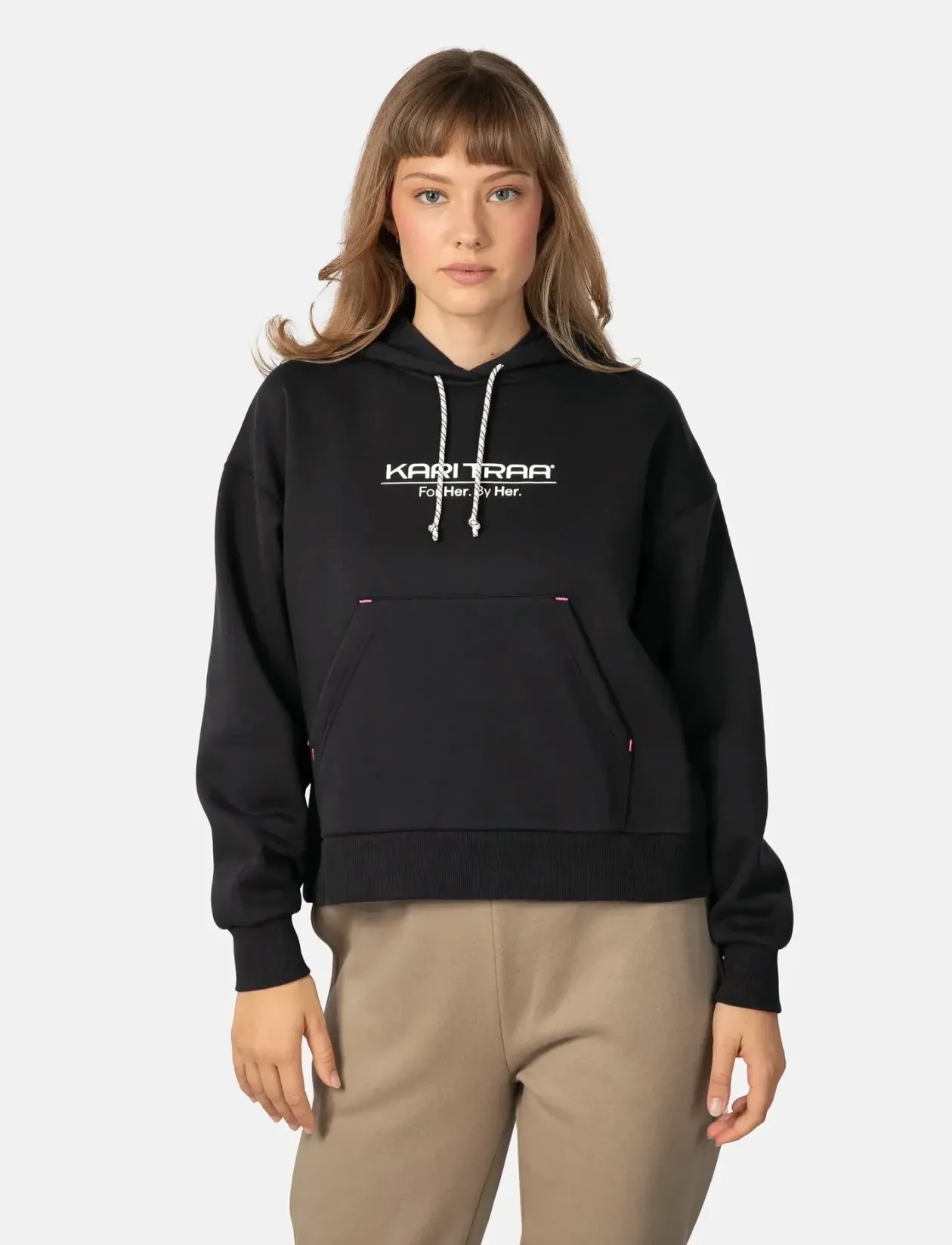 ANELIE LOGO HOOD - Hættetrøjer