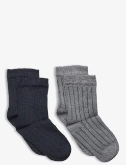 Ankle sock - rib (2-pack) - Børn