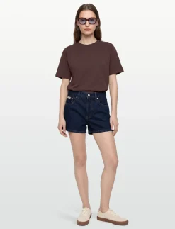 ARCHIVE MINI SHORT TRUE INDIGO - Denim shorts