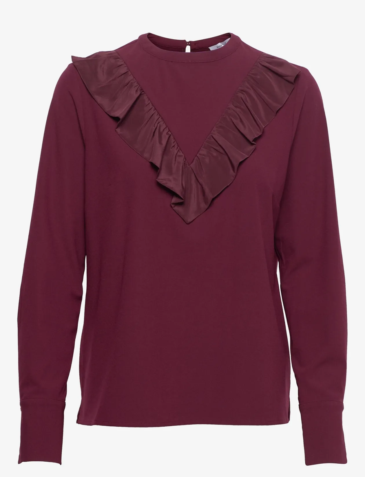 Aretha Ruffle Top - Langærmede bluser