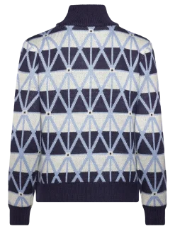 Argyle Half neck Pullover lined - Strik