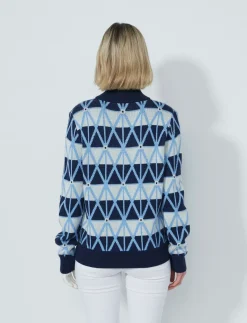Argyle Half neck Pullover lined - Strik