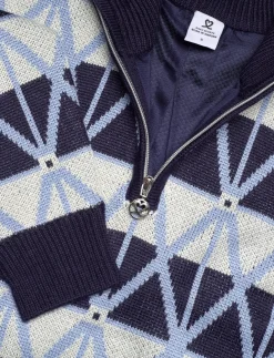 Argyle Half neck Pullover lined - Strik