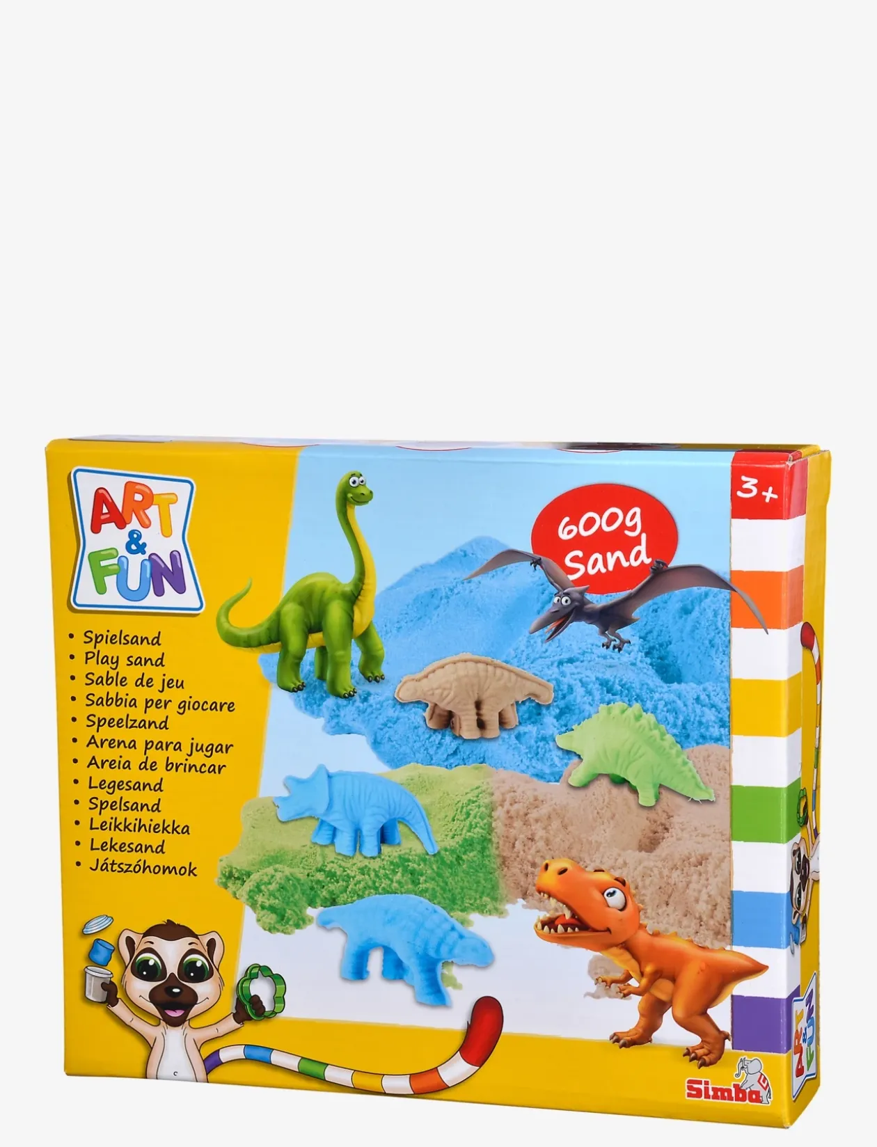 Art & Fun Playsand Set Dinosaurs - Kreasæt