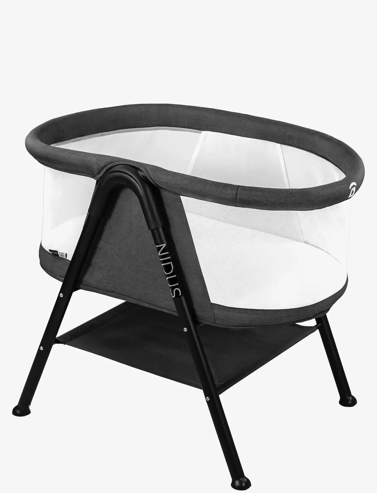 Asalvo Mini Cot Nidus, Anthracite - Babysenge og tilbehør