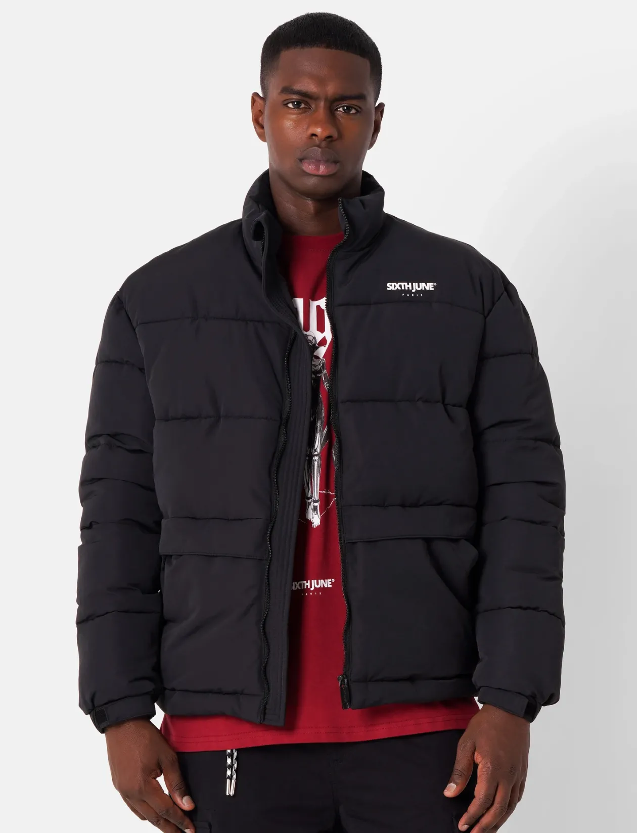 BACK PRINTED REG DOWNJACKET - Forede jakker