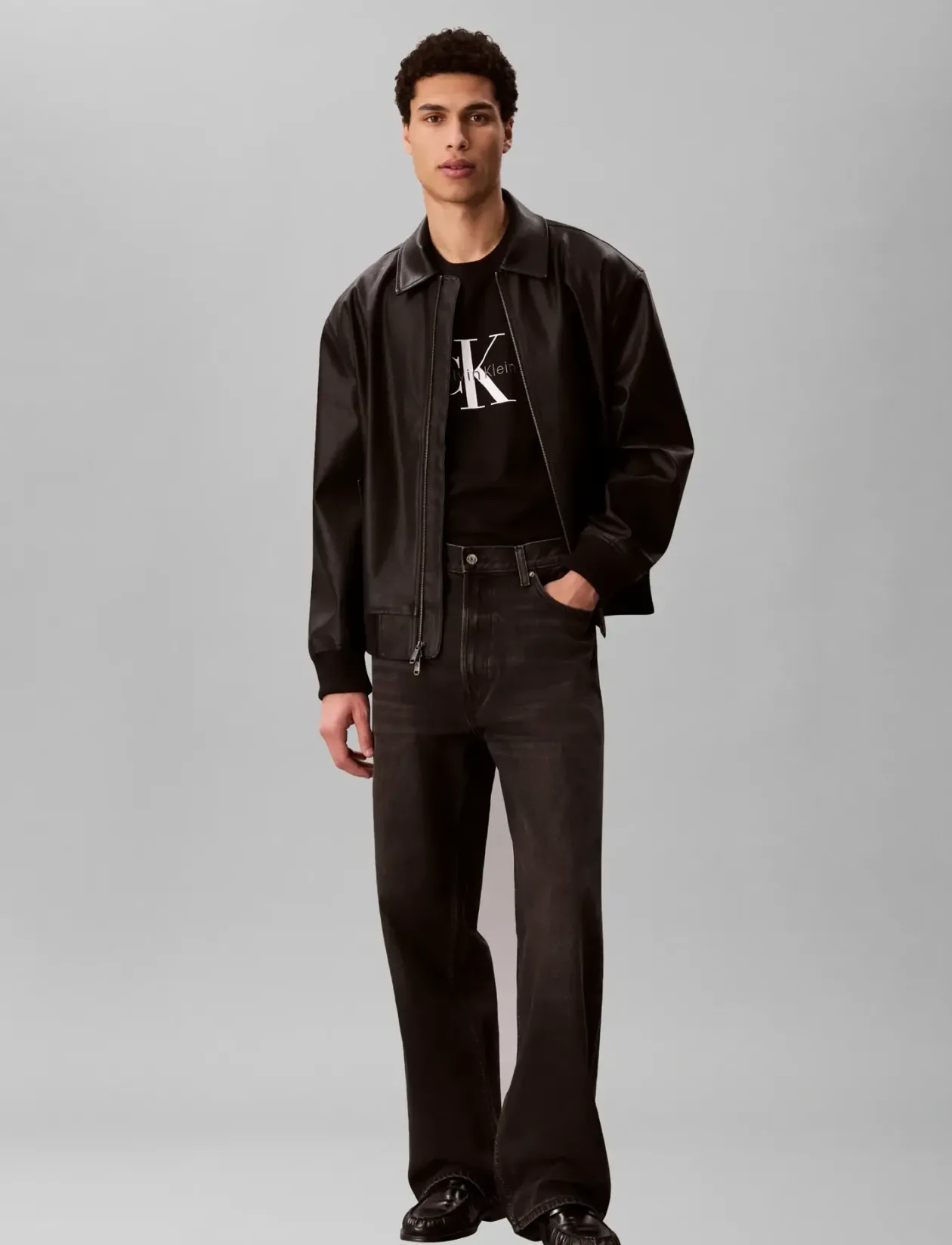 BAGGY DUSTCLOUD BLACK JEAN - Relaxed jeans