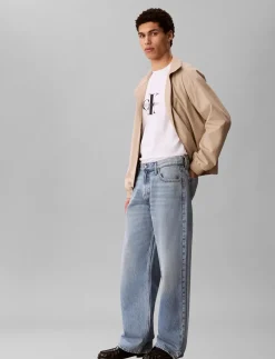 BAGGY SILVER STREAM JEAN NO DEST - Relaxed jeans