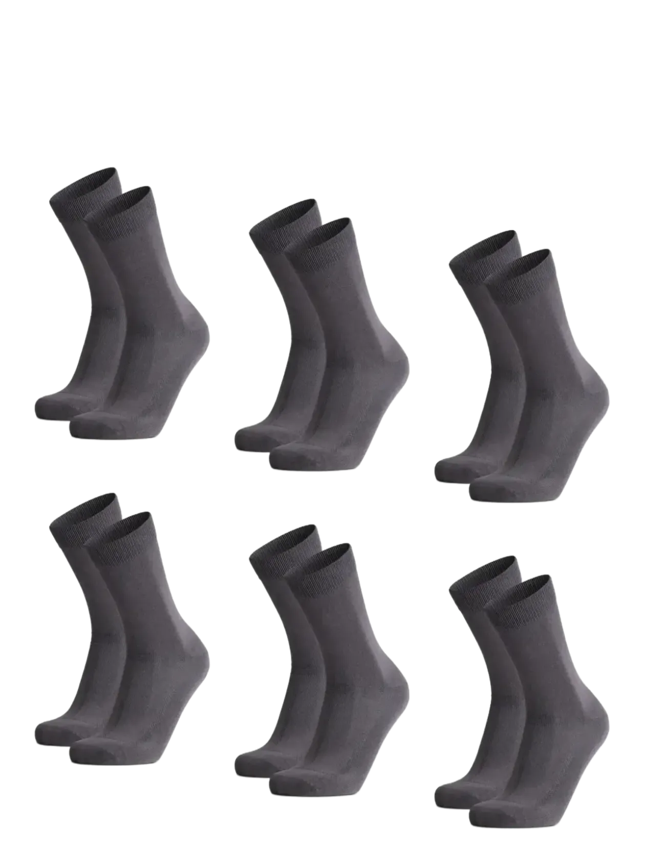 Bamboo Crew Socks 6-pack - Sokker