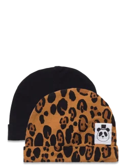 Basic leopard baby beanie 2-pack - Huer