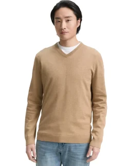 basic v-neck knit - V-hals