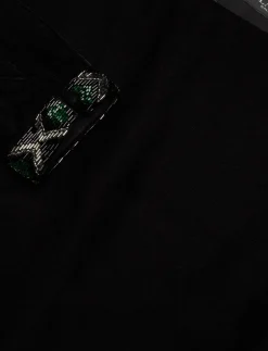 Beaded-Trim Velvet Cocktail Dress - Korte kjoler