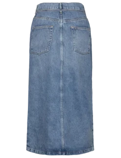 Ben - Blue Soft Denim - Midinederdele