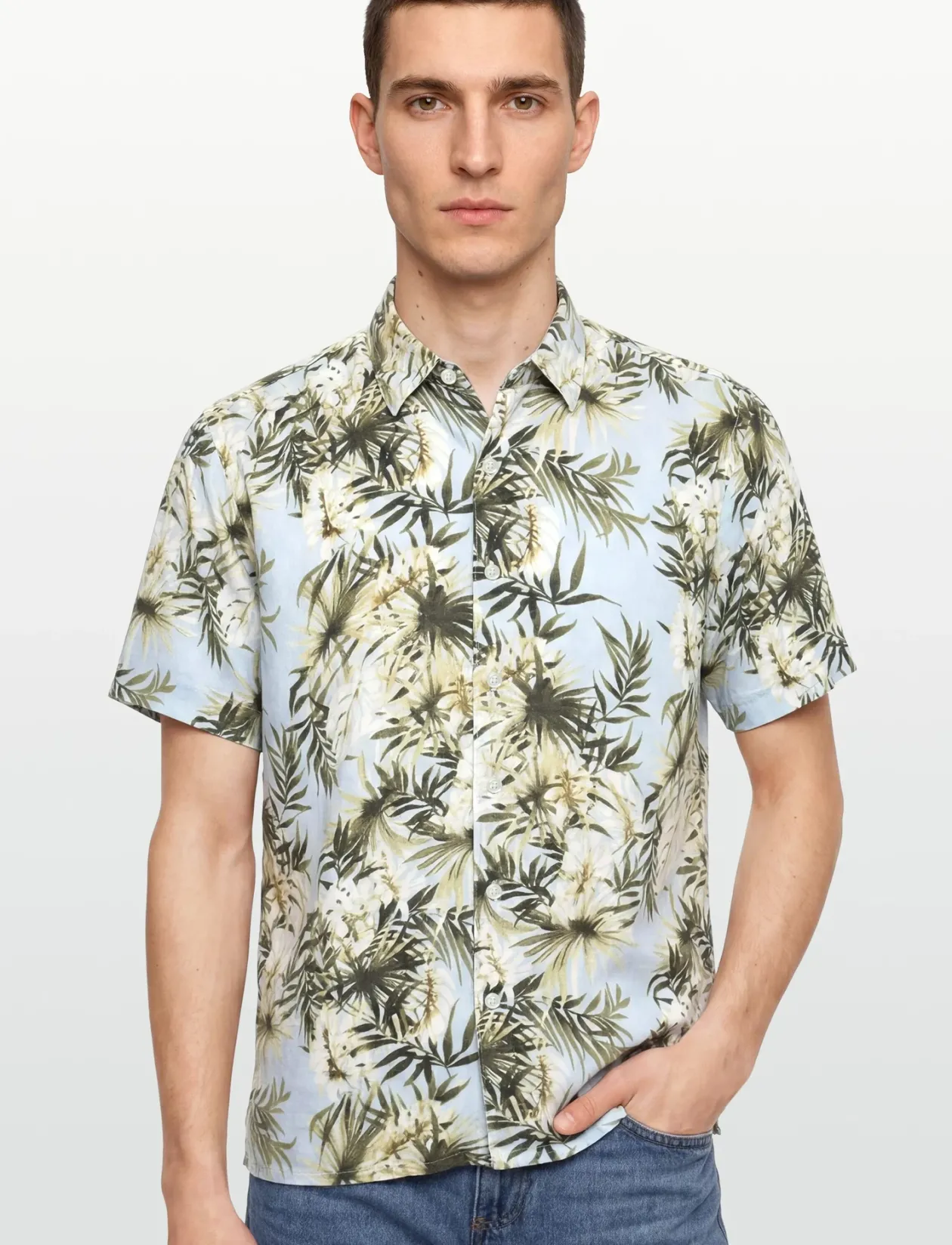 BENTONSI LINEN PRINT - Mønstrede skjorter
