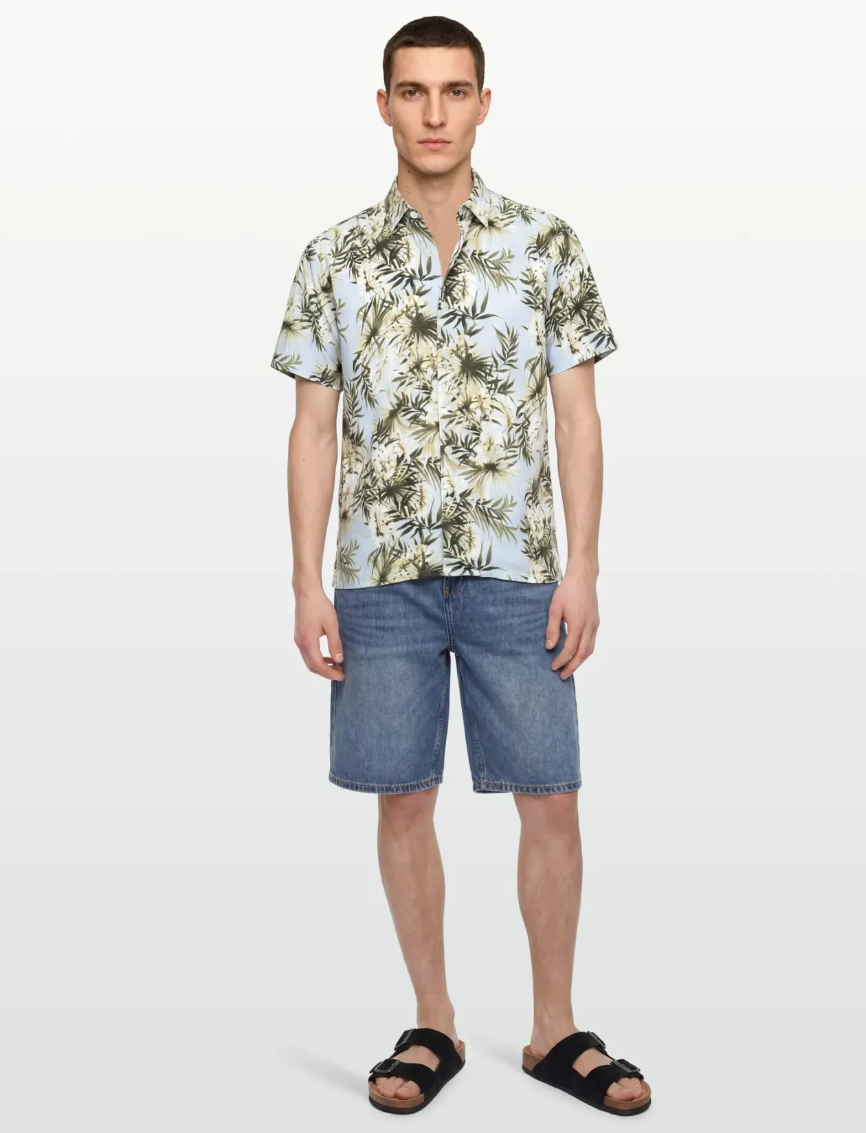 BENTONSI LINEN PRINT - Mønstrede skjorter