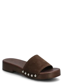 BIAAUDREY Slide Clog Suede - Flade mules