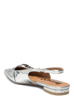 BIABARI Pointy Flat Slingback Faux Leather - Flade slingbacks