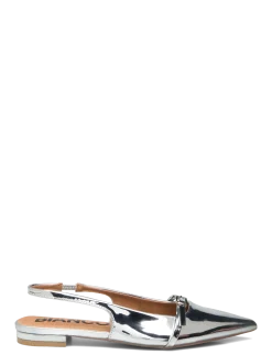 BIABARI Pointy Flat Slingback Faux Leather - Flade slingbacks