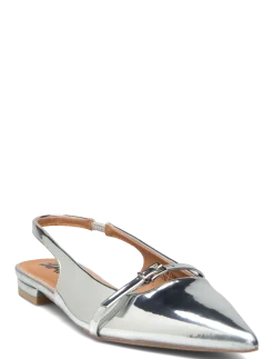 BIABARI Pointy Flat Slingback Faux Leather - Flade slingbacks