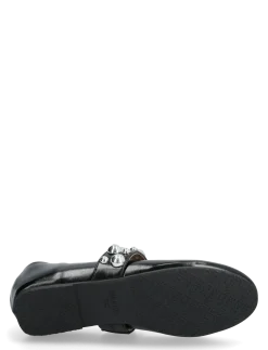 BIALUNA Studded Ballet Flat Faux Leather - Ballerinaer