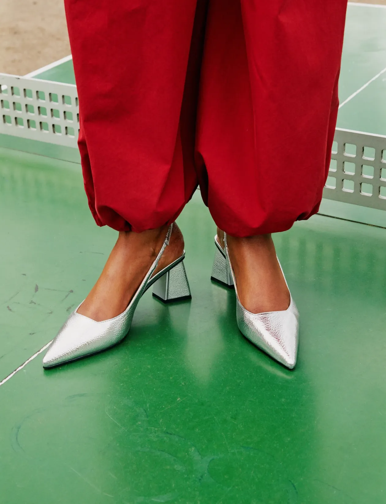 BIAMARALYN Slingback Metallic - Brudesko