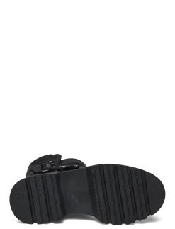 BIAMELLA Pull On Buckle Boot Smooth Leather - Flade ankelstøvler