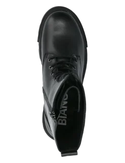 BIAMIA Lace Up Boot Smooth Leather - Snørestøvler