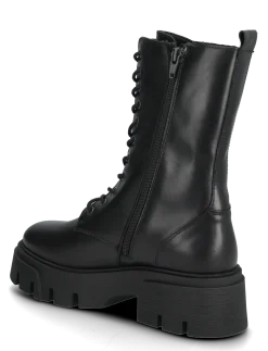 BIAMIA Lace Up Boot Smooth Leather - Snørestøvler