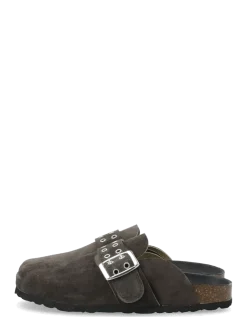 BIAMIAMI Buckle Mule Suede - Flade mules