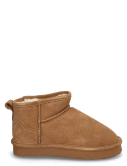BIASNOW Flatform Ankle Boot Suede - Bamsestøvler