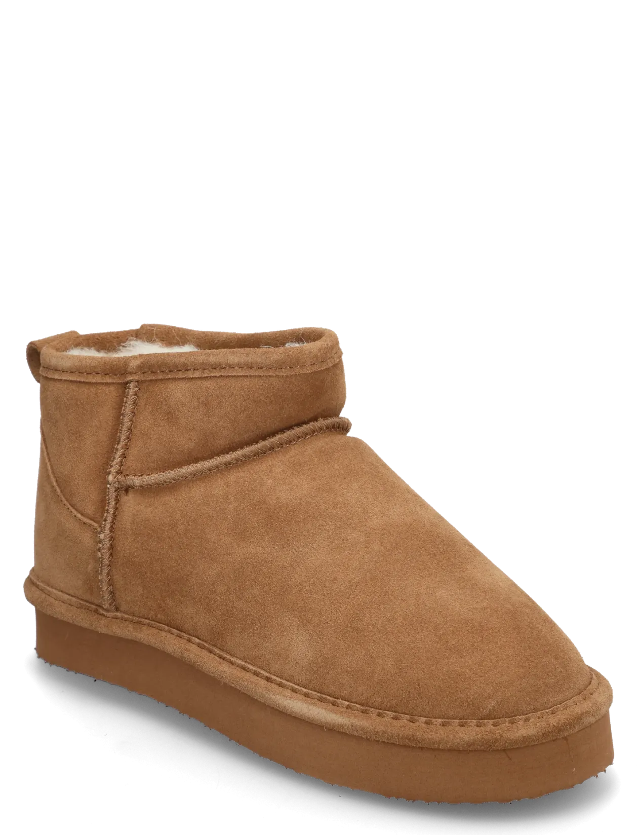 BIASNOW Flatform Ankle Boot Suede - Bamsestøvler