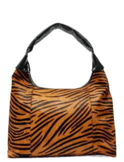 Big Dandy Stripes Deluxe Dark Brown - Top handle tasker