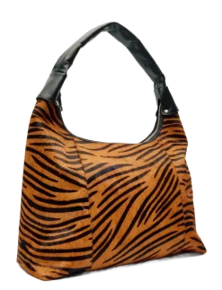 Big Dandy Stripes Deluxe Dark Brown - Top handle tasker