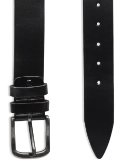 Black Full Grain Leather Belt - Bælter