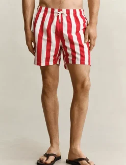 BLOCK STRIPED SWIM SHORTS - Badebukser