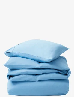 Blue Sky Washed Cotton Sateen Bed Set - Sengesæt