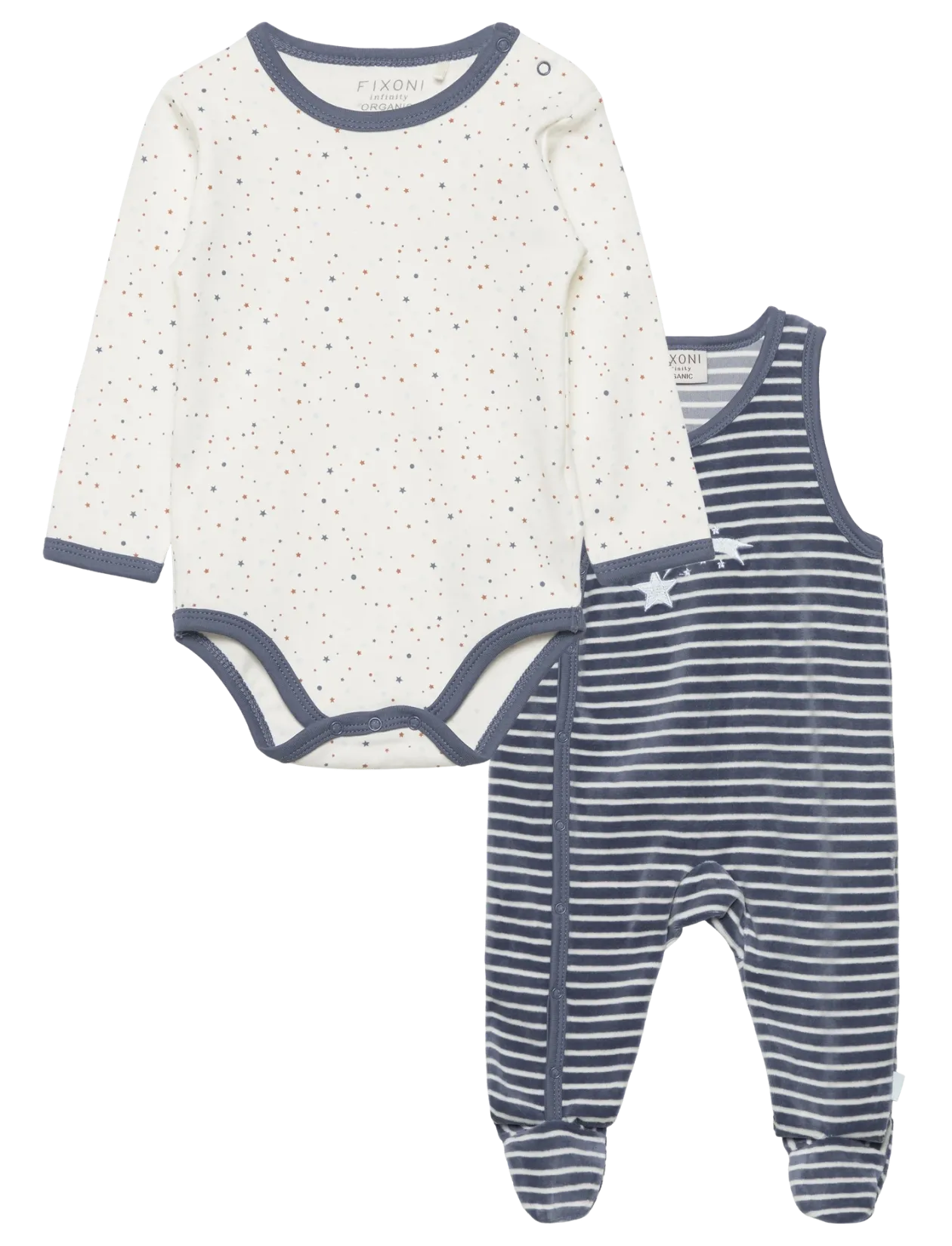 Body LS w.Romper - Sæt med body