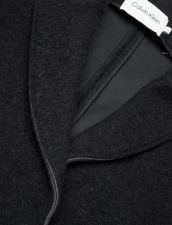 BONDED WOOL COCOON COAT - Frakker