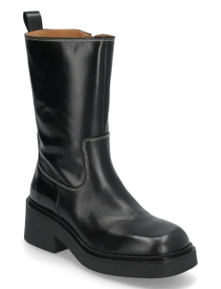 Booties - flat - with zipper - Ankelstøvler med hæl