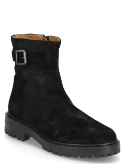 Booties - flat - with zipper - Flade ankelstøvler
